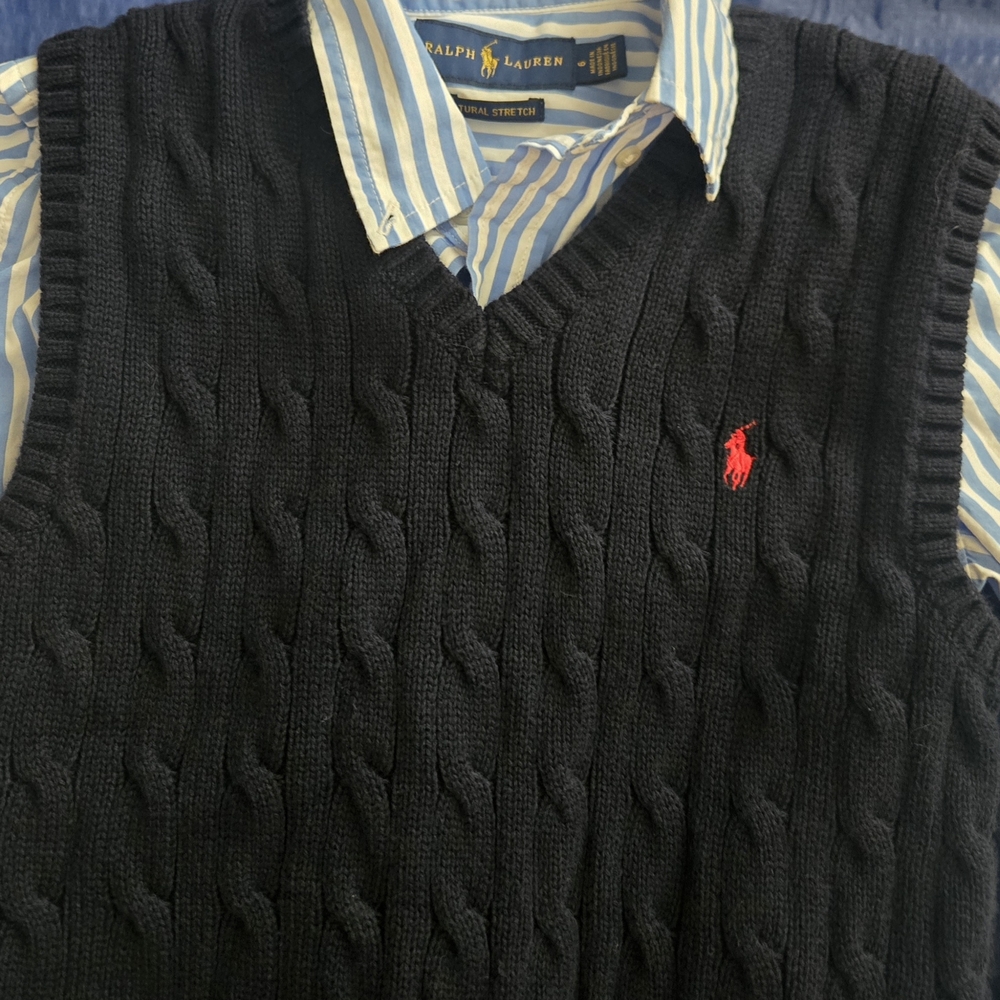 Polo by Ralph Lauren Black and Blue Kids Matching Set - Picture 2 of 7